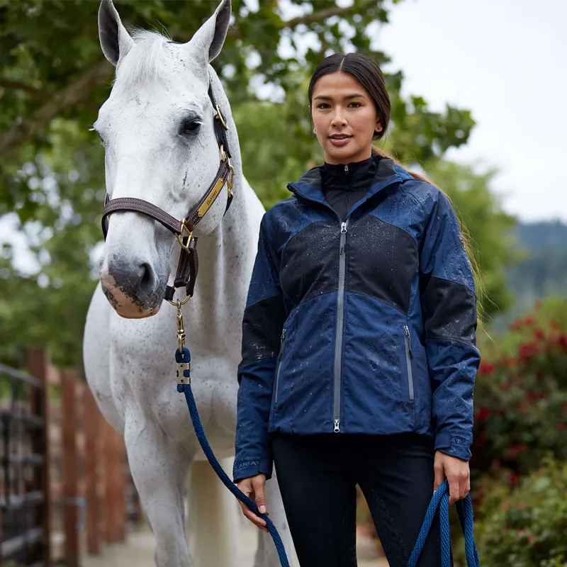Ariat Women's Valor Waterproof Jacket - Navy Colorblock-6